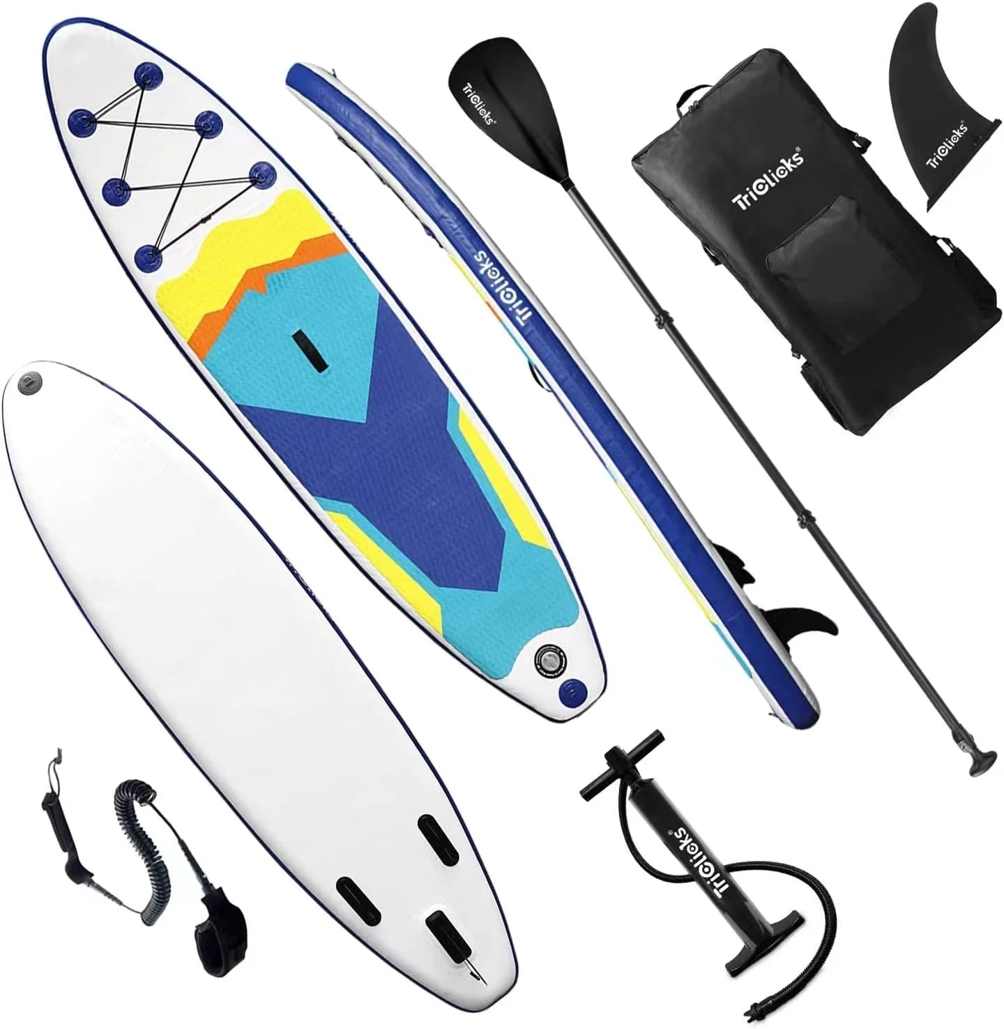 Premium Inflatable SUP Paddle Board – Double - Thick PVC Surfboard with Full Kit - The Uplift Shop
