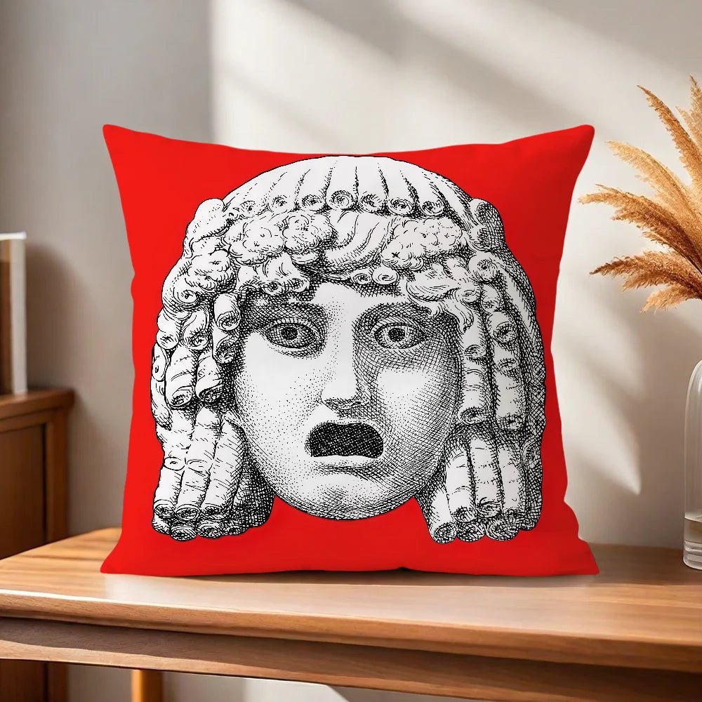 Modern Art Face Decorative Pillow Cover – Sofa & Home Decor Cushion Case - The Uplift Shop
