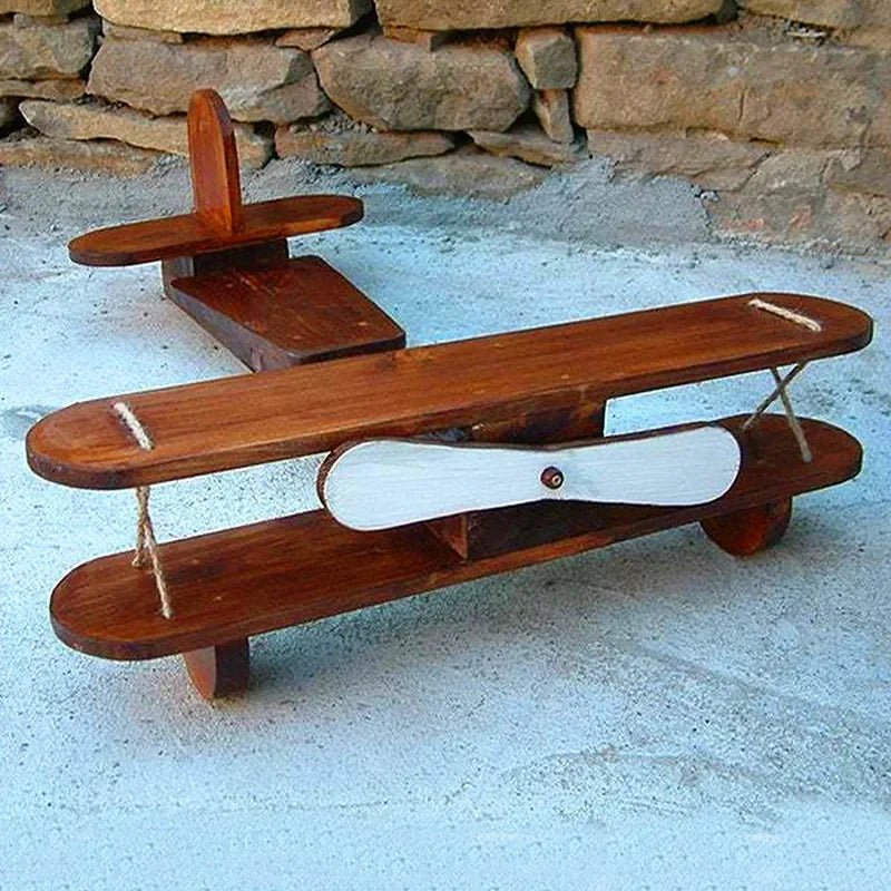 Retro Wooden Plane Baby Milestone Photo Prop - The Uplift Shop