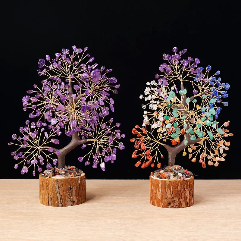 Natural Crystal Stone Money Tree – Feng Shui Home Decor Ornament - The Uplift Shop