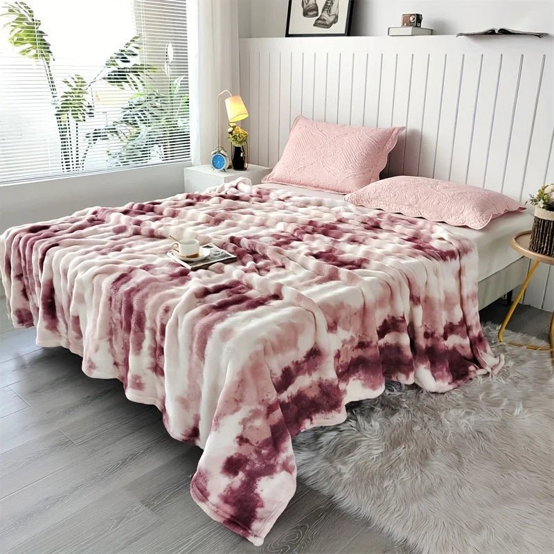 Luxe Faux Rabbit Fur Throw Blanket – All - Season Sofa & Bed Wrap - The Uplift Shop
