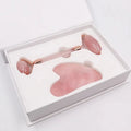 Rose Quartz Jade Roller & Gua Sha Set – Face Lifting Skin Care - The Uplift Shop