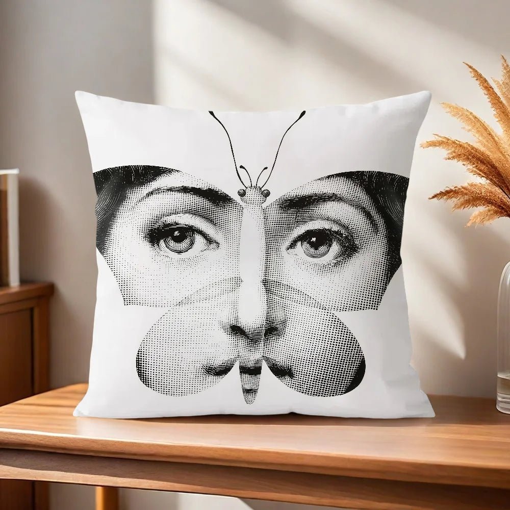 Modern Art Face Decorative Pillow Cover – Sofa & Home Decor Cushion Case - The Uplift Shop