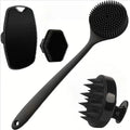4pc Silicone Body Scrubber Set – Soft Exfoliating Brush for Face, Body & Feet - The Uplift Shop
