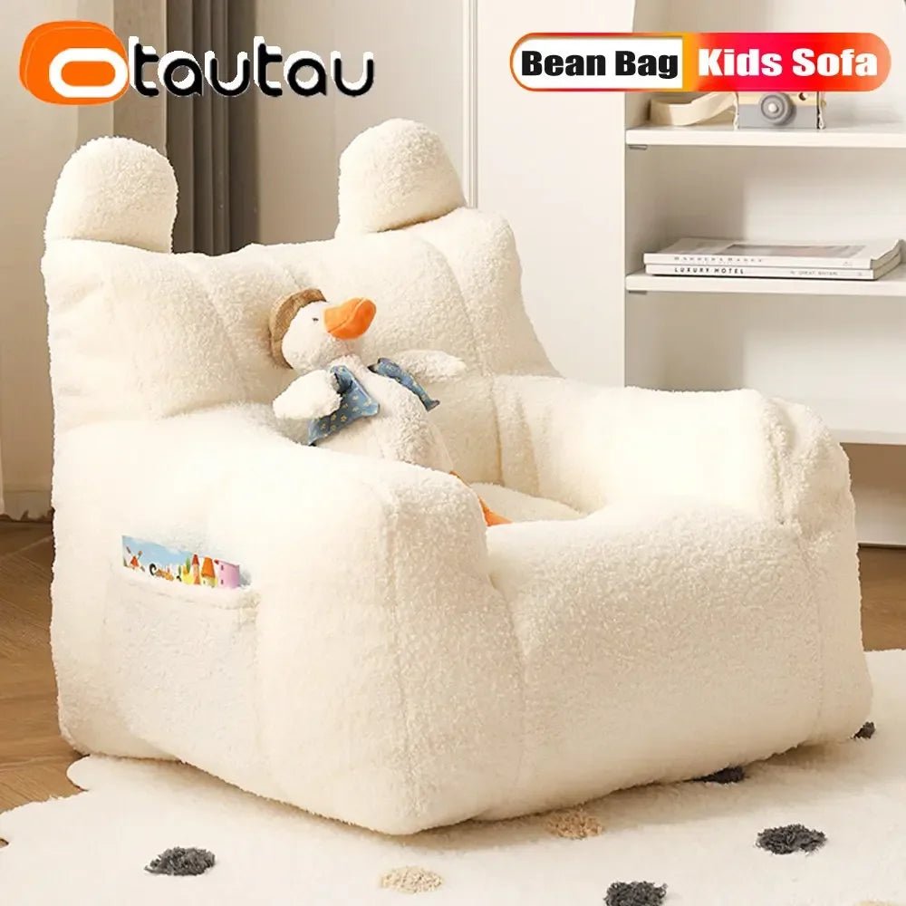 Soft Fleece Bean Bag Cover for Kids – Cozy Armchair Sofa Seat - The Uplift Shop
