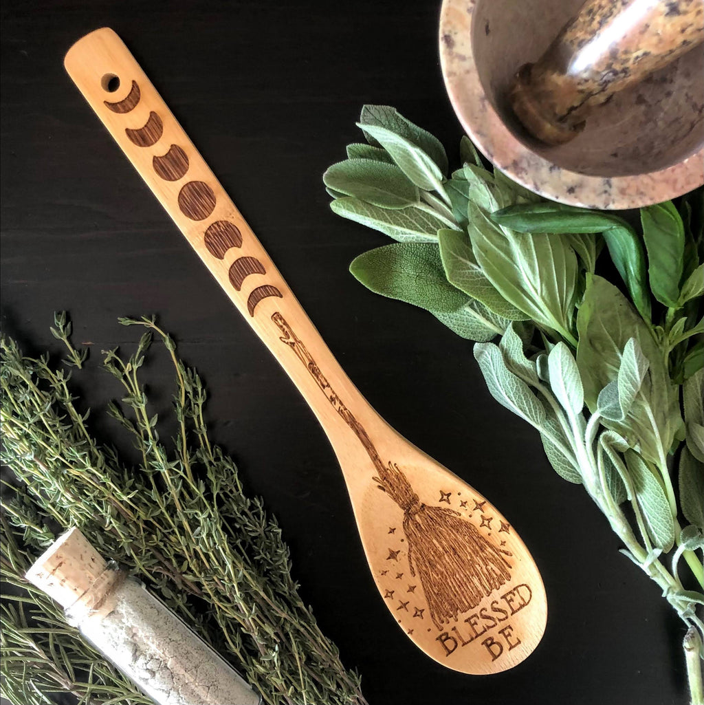Witchy Bamboo Wooden Spoon - The Uplift Shop