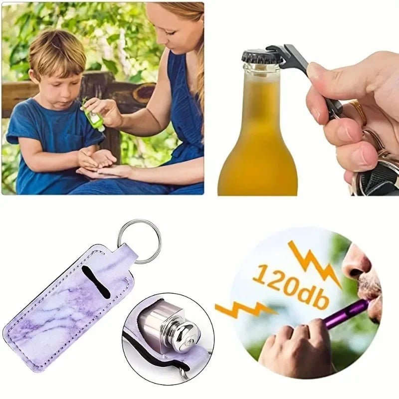 Self Defense Keychain for Women - Personal Safety Alarm with LED Light & Emergency Whistle | Protective Security Accessories - The Uplift Shop