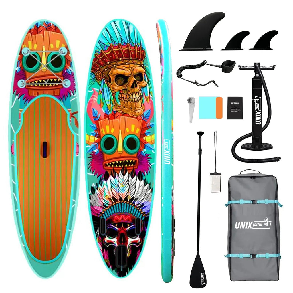 Premium Inflatable SUP Paddle Board – Double - Thick PVC Surfboard with Full Kit - The Uplift Shop