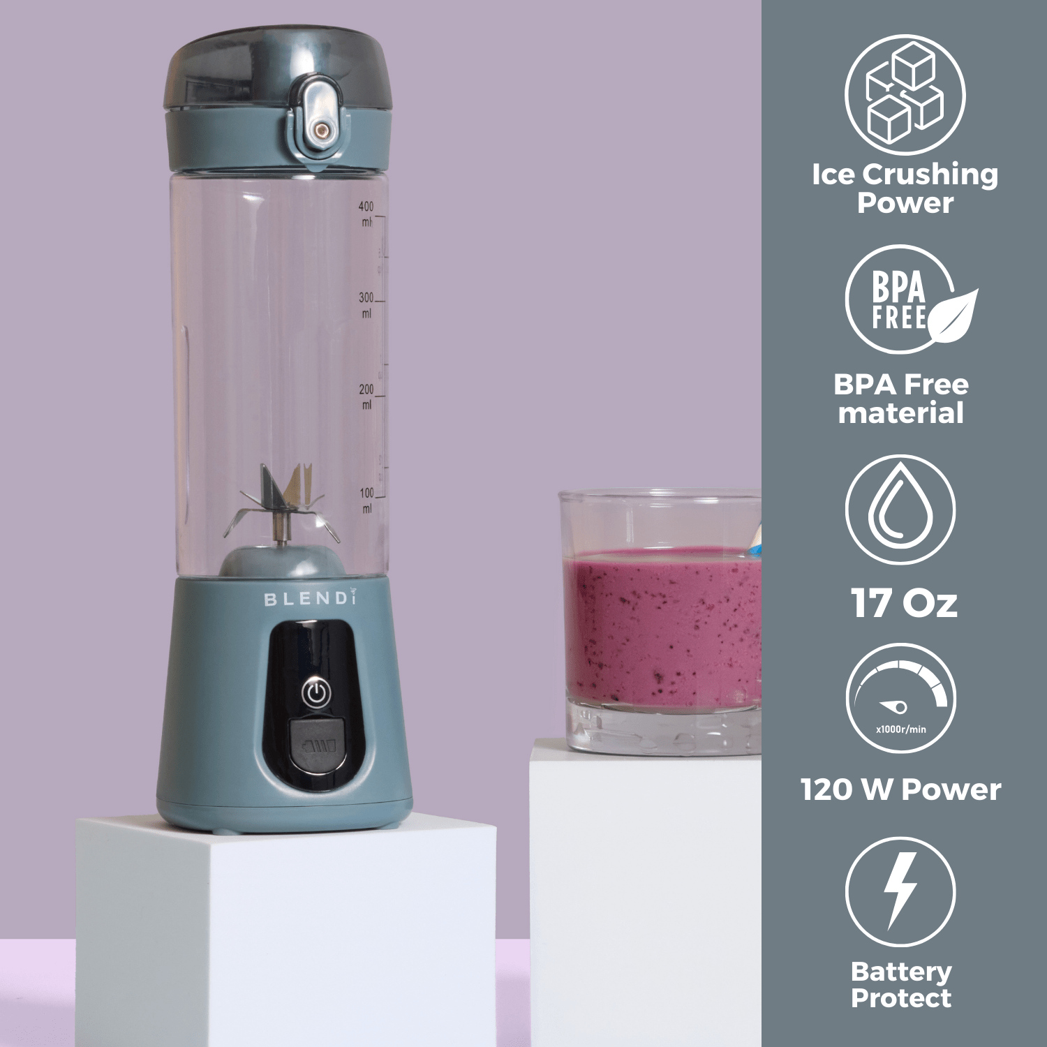 Pro+ Ice Crushing Portable Blender (17oz) - The Uplift Shop