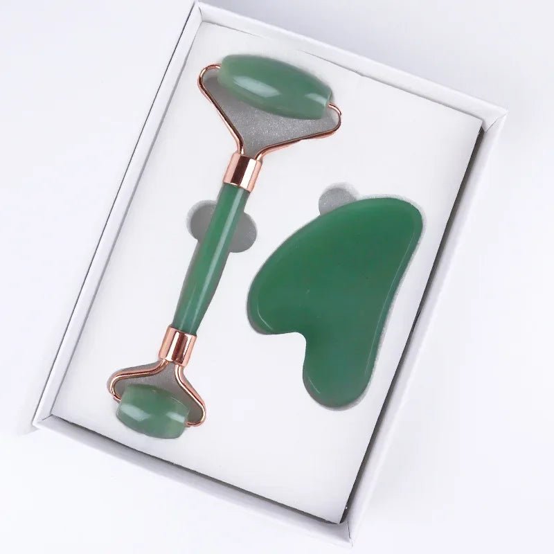 Rose Quartz Jade Roller & Gua Sha Set – Face Lifting Skin Care - The Uplift Shop