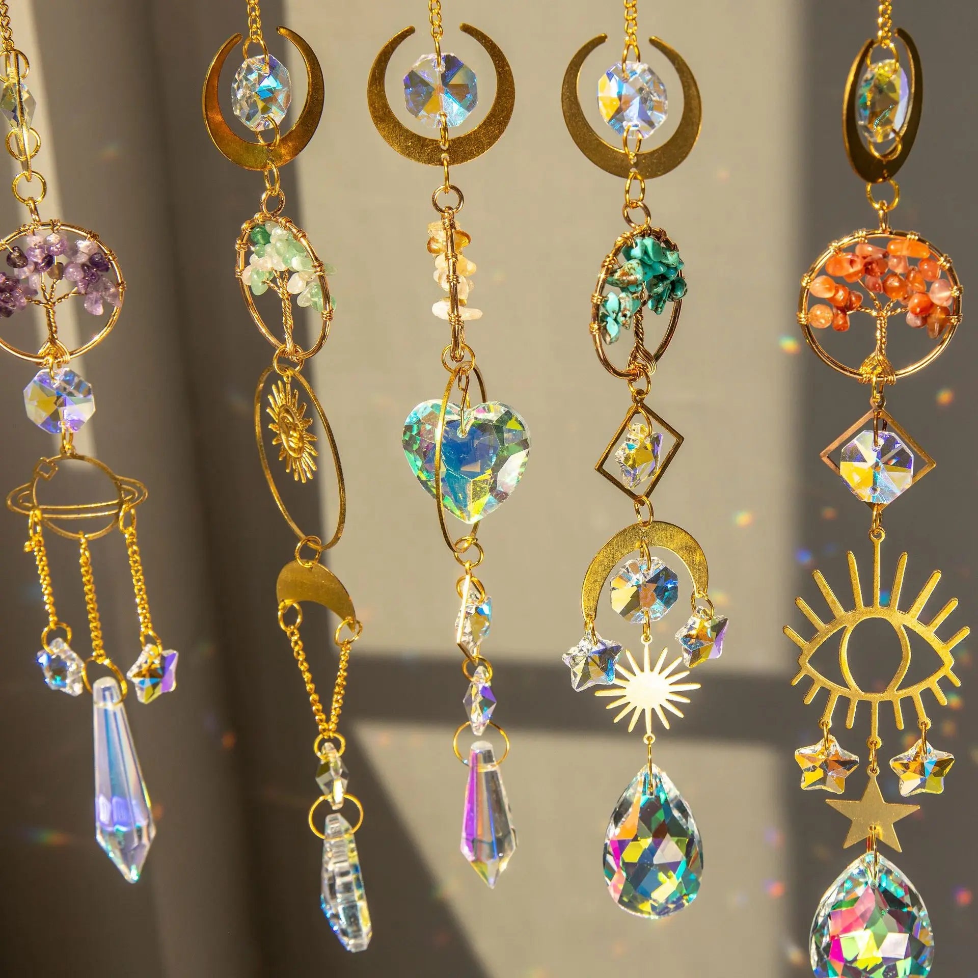 Tree of Life Crystal Suncatcher – Window Prism Light Catcher - The Uplift Shop
