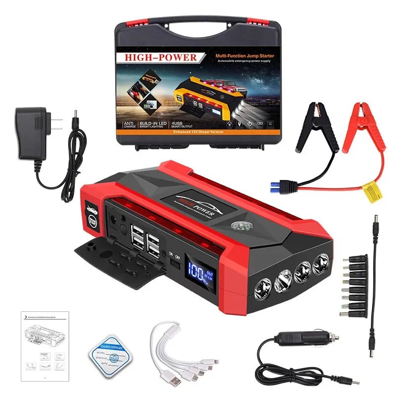 Portable Car Jump Starter & Power Bank – 30000mAh Emergency Battery Booster - The Uplift Shop