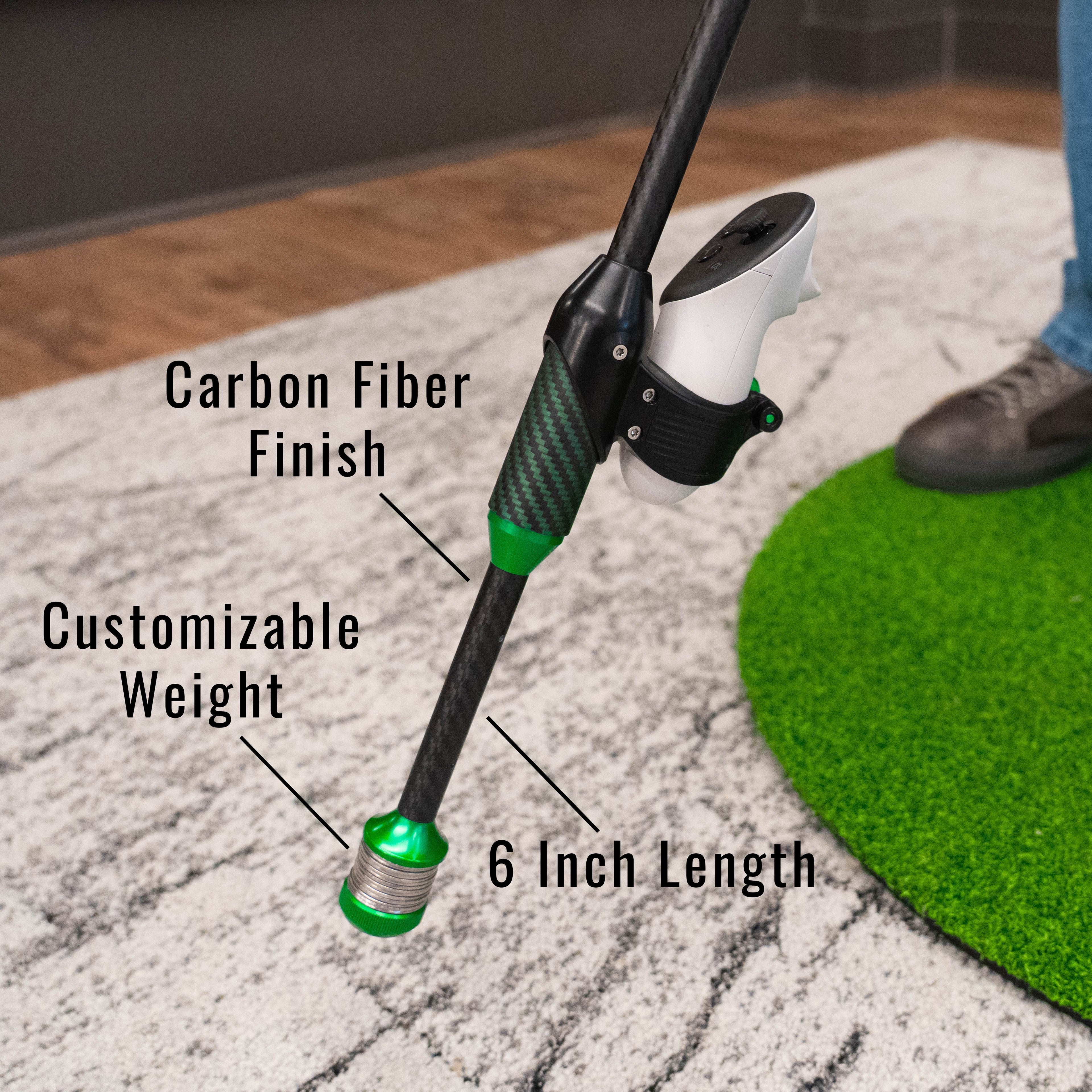 DriVR Elite - Adjustable VR Weighted Golf Club Handle Accessory - Compatible with Quest 2, 3/3s, and Pro - The Uplift Shop