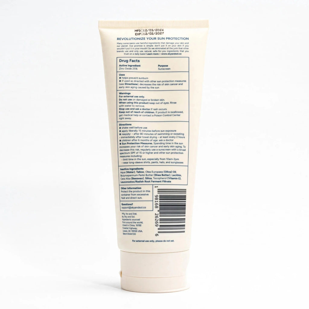 XL Sky and Sol Body Sunscreen SPF 50 (7.05 oz) - The Uplift Shop