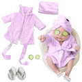 Newborn Photography Bathrobe Set – 5pcs with Slippers - The Uplift Shop