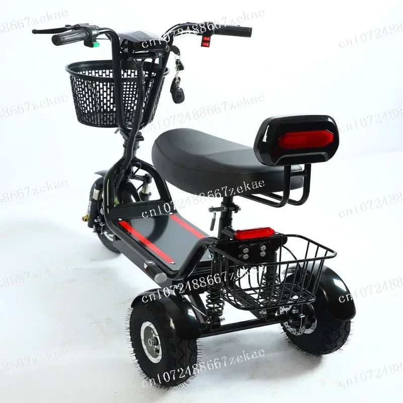 Folding Electric Tricycle – 3 - Wheel Portable Adult Electric Scooter - The Uplift Shop