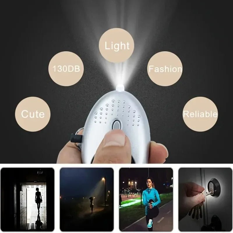 Self Defense Keychain for Women - Personal Safety Alarm with LED Light & Emergency Whistle | Protective Security Accessories - The Uplift Shop
