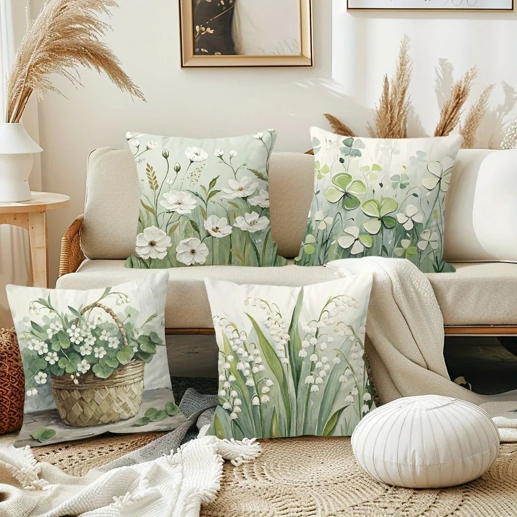 Spring Floral Cushion Cover – Sofa & Bedroom Decor - The Uplift Shop
