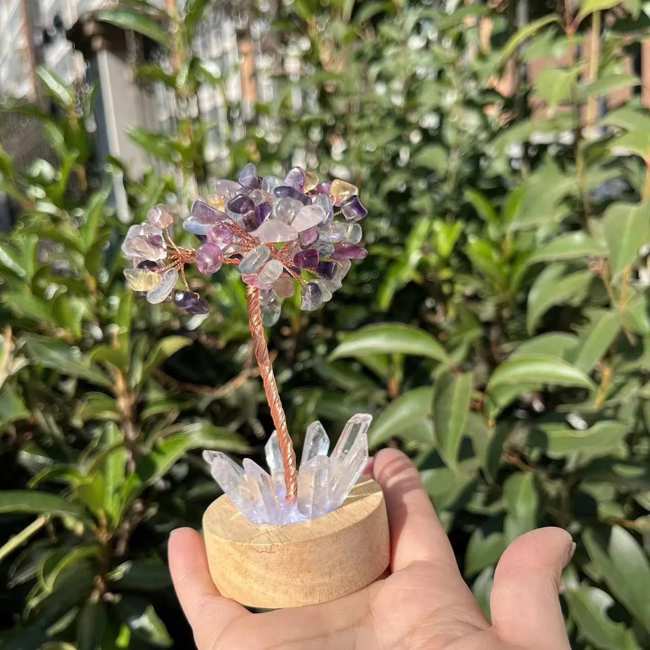 Crystal Money Tree with LED Base – Feng Shui Wealth & Birthday Gift - The Uplift Shop