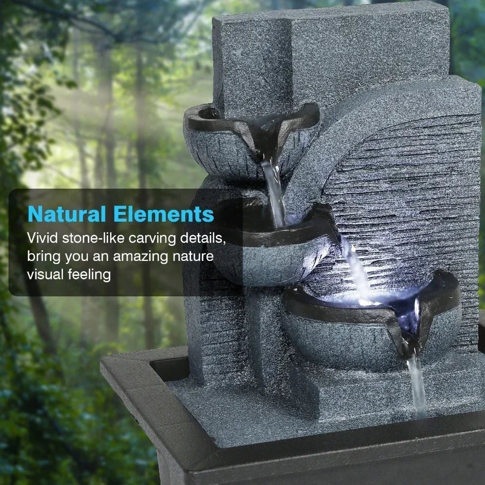 Zen LED Feng Shui Ball Fountain – Tabletop Water Feature - The Uplift Shop
