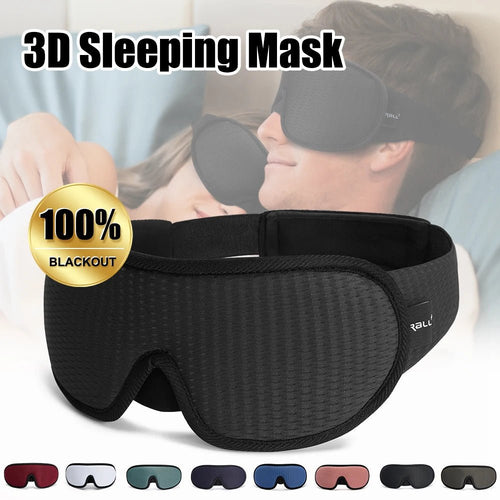3D Contoured Sleep Mask – Soft Padded Blackout Eye Mask for Better Sleep - The Uplift Shop