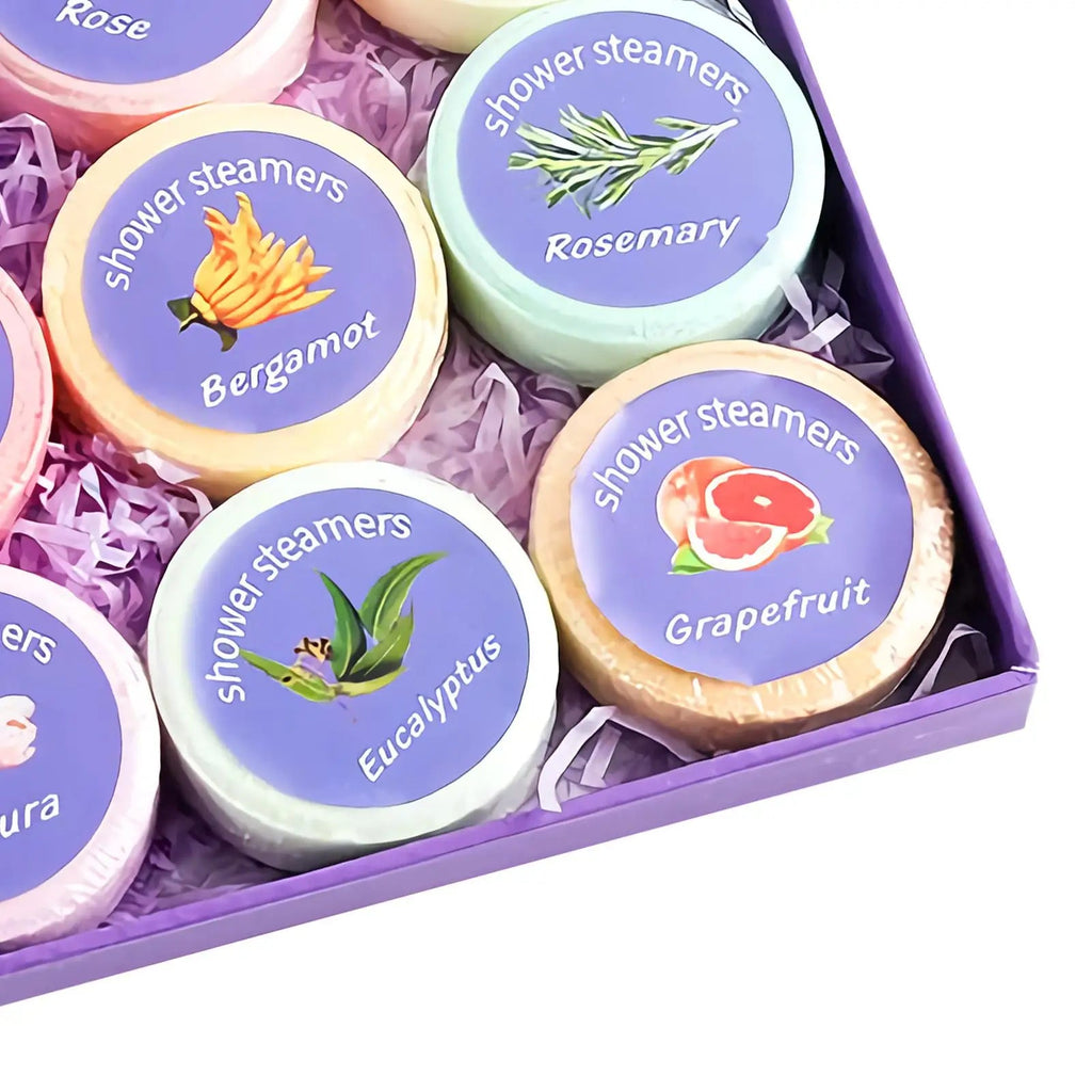 Aromatherapy Shower Steamers Set (12pcs) – Stress Relief Spa Gift - The Uplift Shop