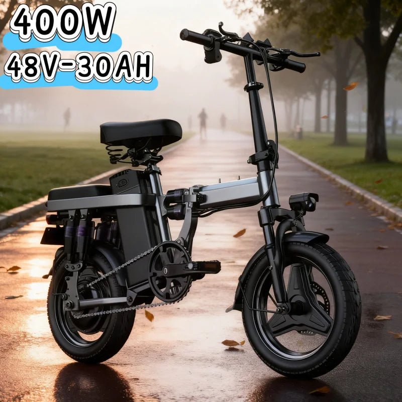 Foldable 400W Mini E - Bike – 48V Lithium Electric Bicycle for Adults - The Uplift Shop