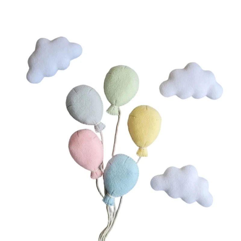 Felt Balloon & Cloud Baby Photo Backdrop Props - The Uplift Shop