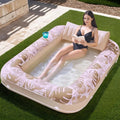 Inflatable Tanning Pool Lounger – Large Water Bed for Outdoor Relaxation - The Uplift Shop