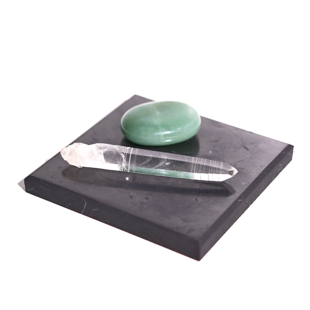 Shungite Square Plate 4 Inch - The Uplift Shop