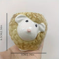 Ceramic Cartoon Animal Mini Planter – Desk & Home Decor - The Uplift Shop