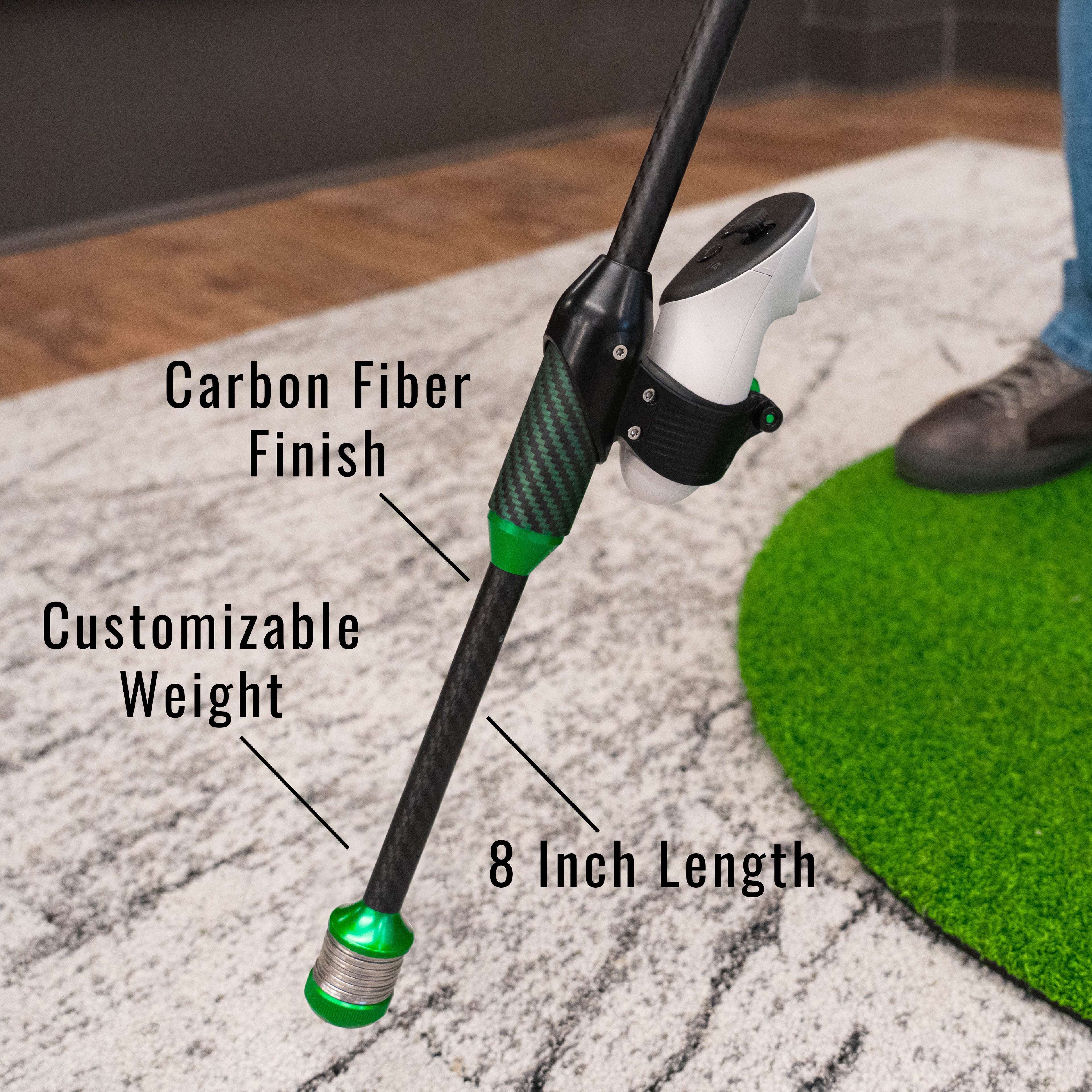 DriVR Elite - Adjustable VR Weighted Golf Club Handle Accessory - Compatible with Quest 2, 3/3s, and Pro - The Uplift Shop