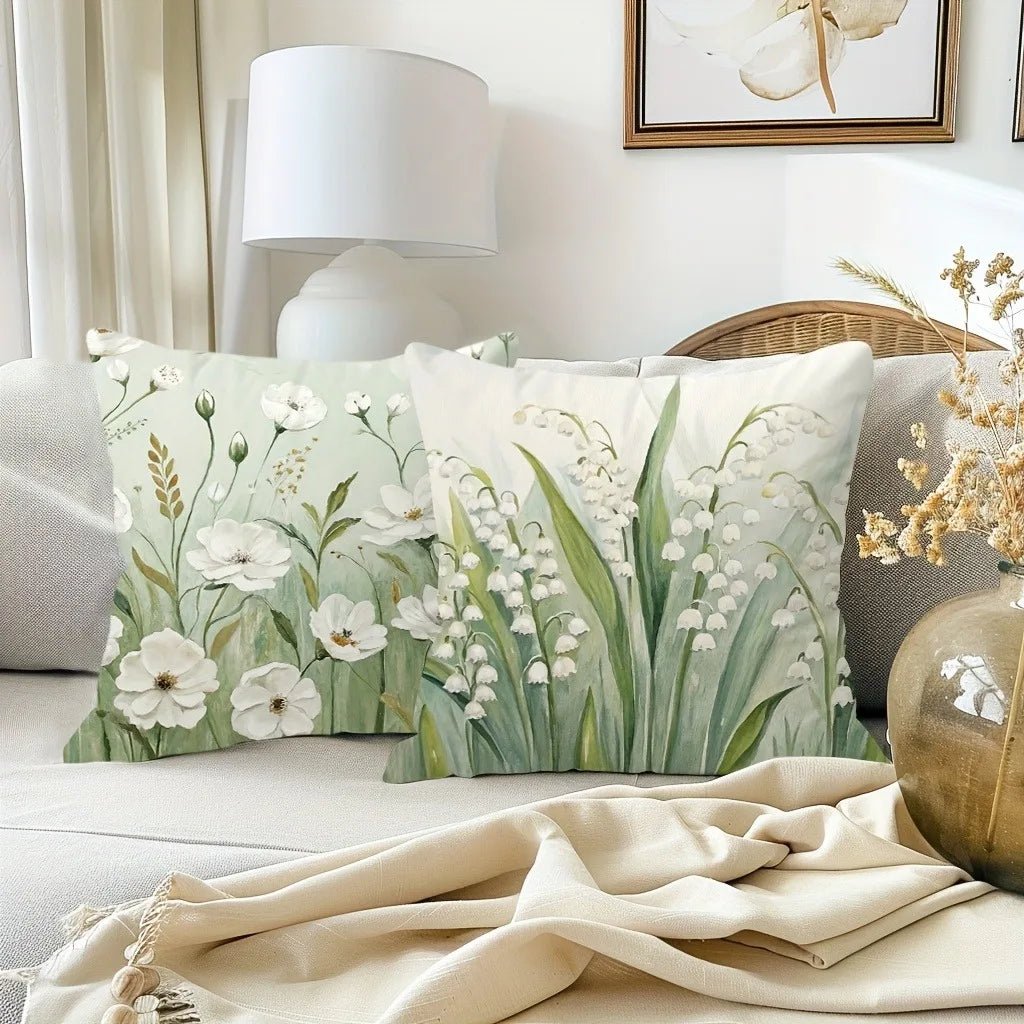 Spring Floral Cushion Cover – Sofa & Bedroom Decor - The Uplift Shop