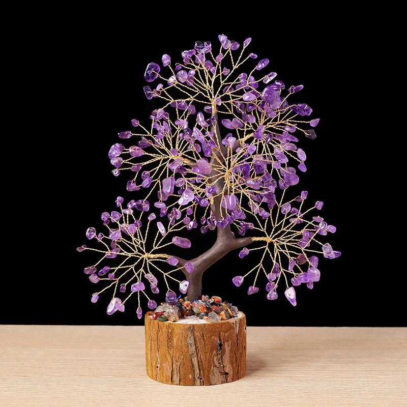 Natural Crystal Stone Money Tree – Feng Shui Home Decor Ornament - The Uplift Shop