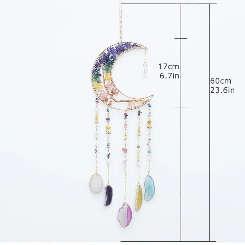 7 Chakra Tree of Life Gemstone Suncatcher – Healing Decor - The Uplift Shop