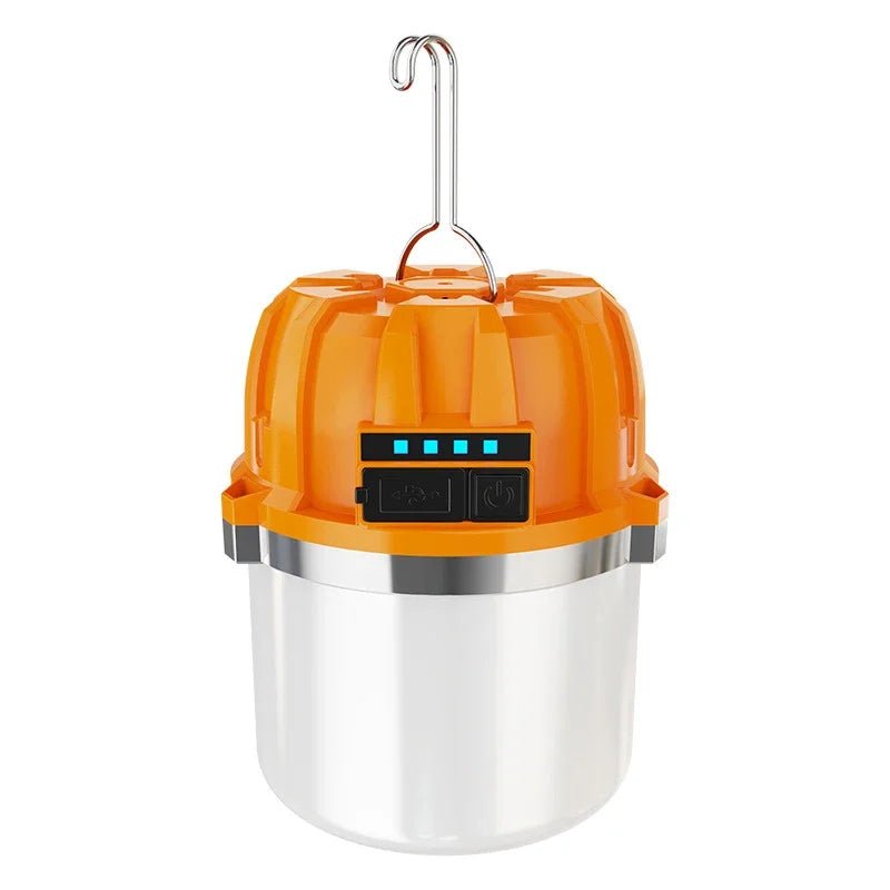 Rechargeable LED Camping Lantern – Portable Pumpkin Camp Lamp with Power Bank - The Uplift Shop