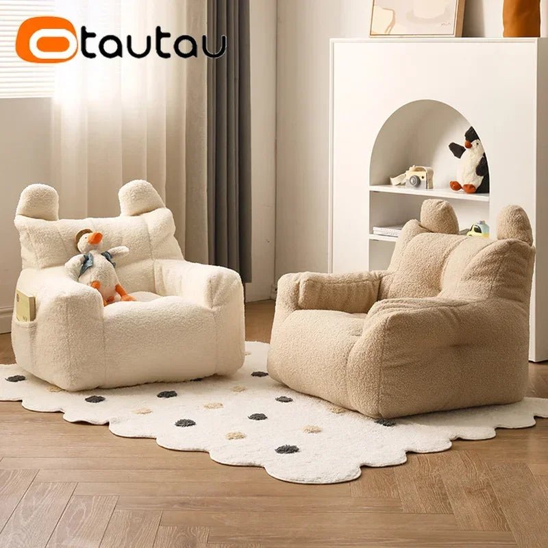 Soft Fleece Bean Bag Cover for Kids – Cozy Armchair Sofa Seat - The Uplift Shop