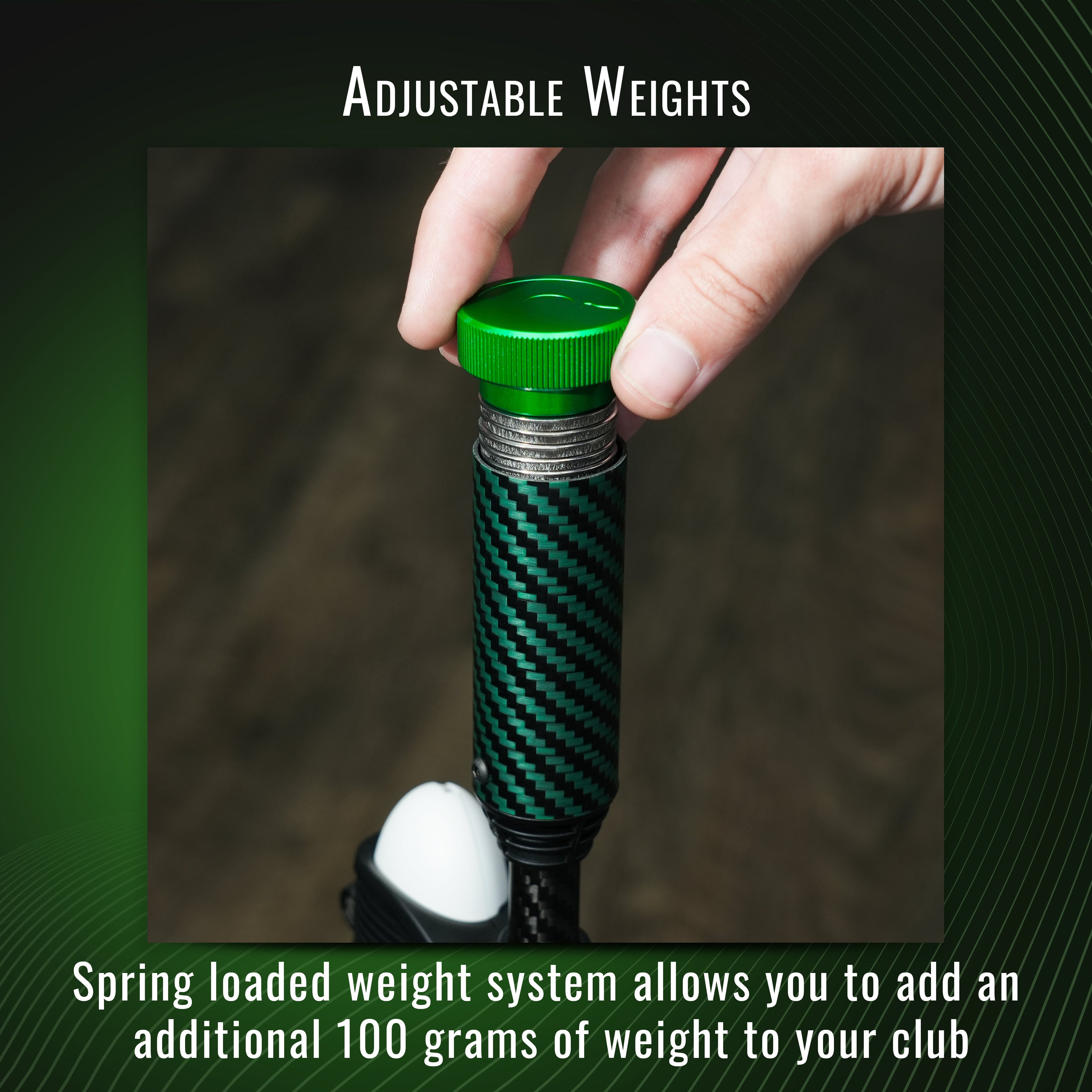 DriVR Elite - Adjustable VR Weighted Golf Club Handle Accessory - Compatible with Quest 2, 3/3s, and Pro - The Uplift Shop