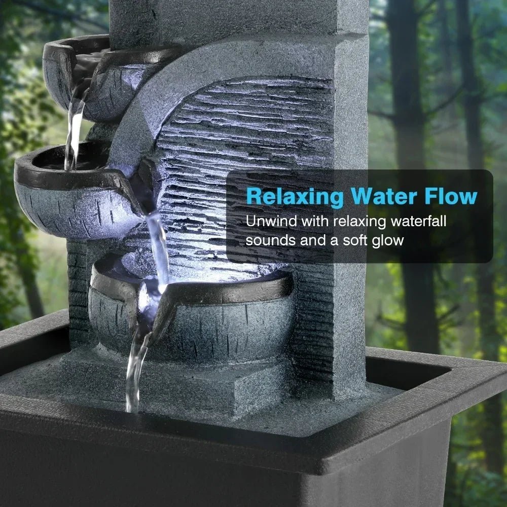 Zen LED Feng Shui Ball Fountain – Tabletop Water Feature - The Uplift Shop