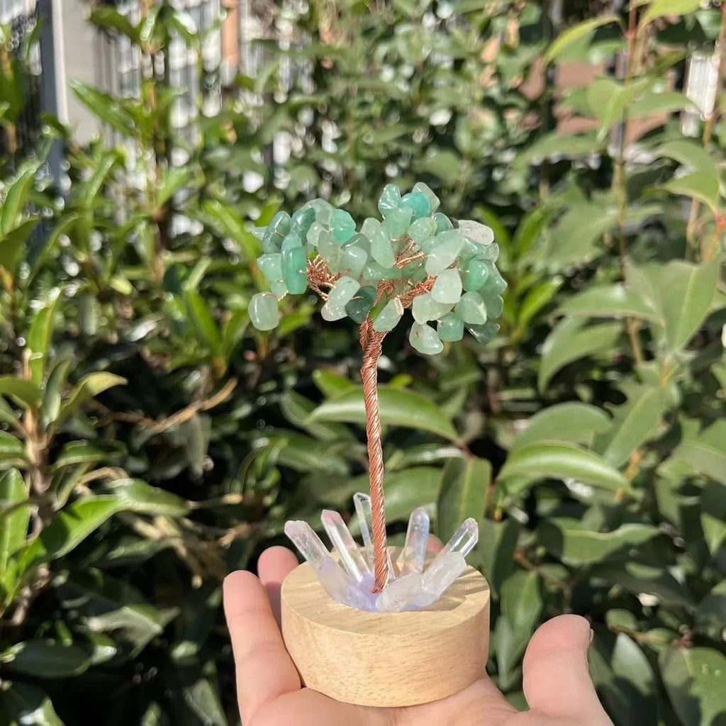 Crystal Money Tree with LED Base – Feng Shui Wealth & Birthday Gift - The Uplift Shop