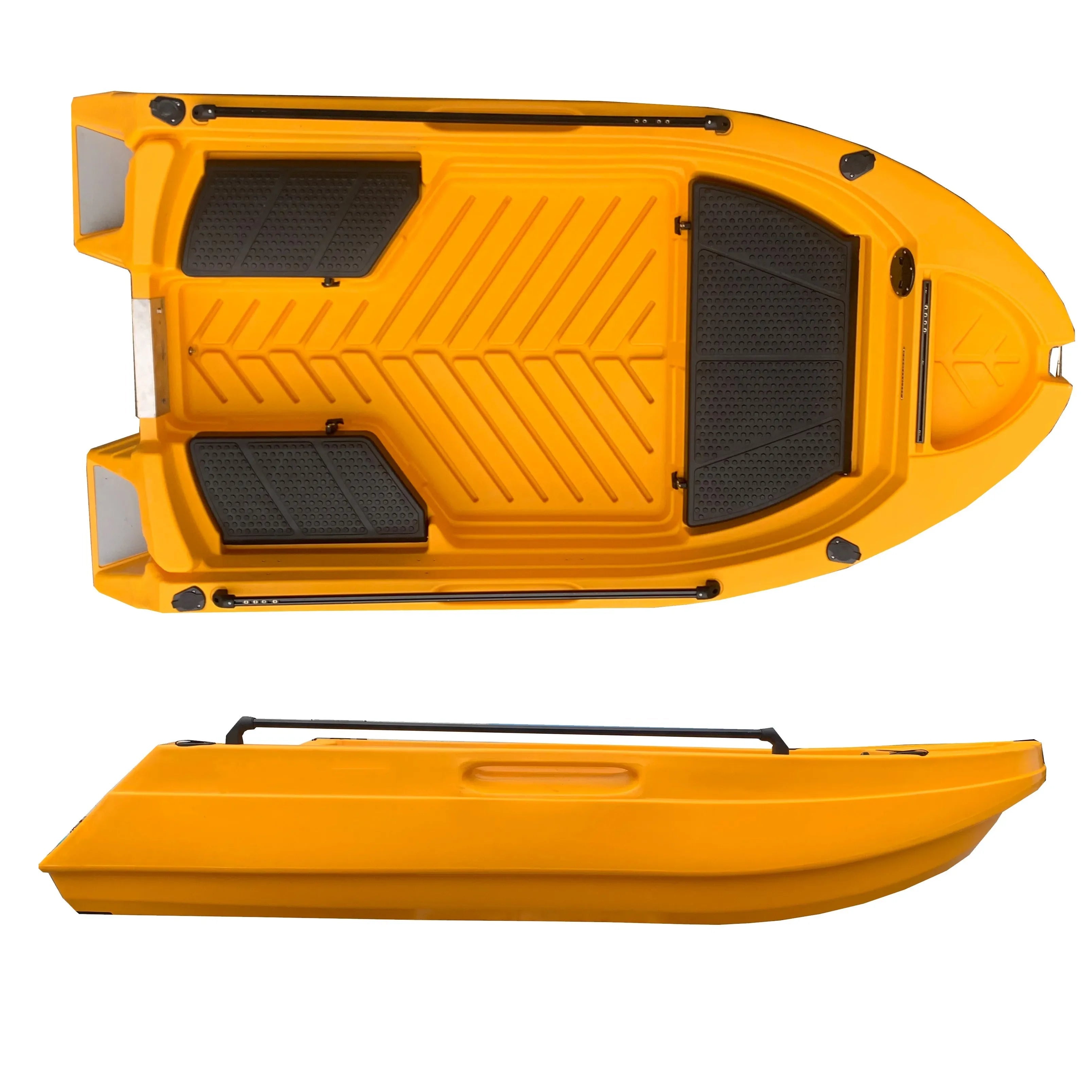 3m HDPE Fishing Kayak Skiff Boat – 4 - Person Anti - UV Hull with Live Fish Compartment - The Uplift Shop