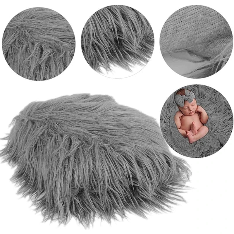 Newborn Photo Shoot Set – Blanket, Wrap & Headband (3pcs) - The Uplift Shop