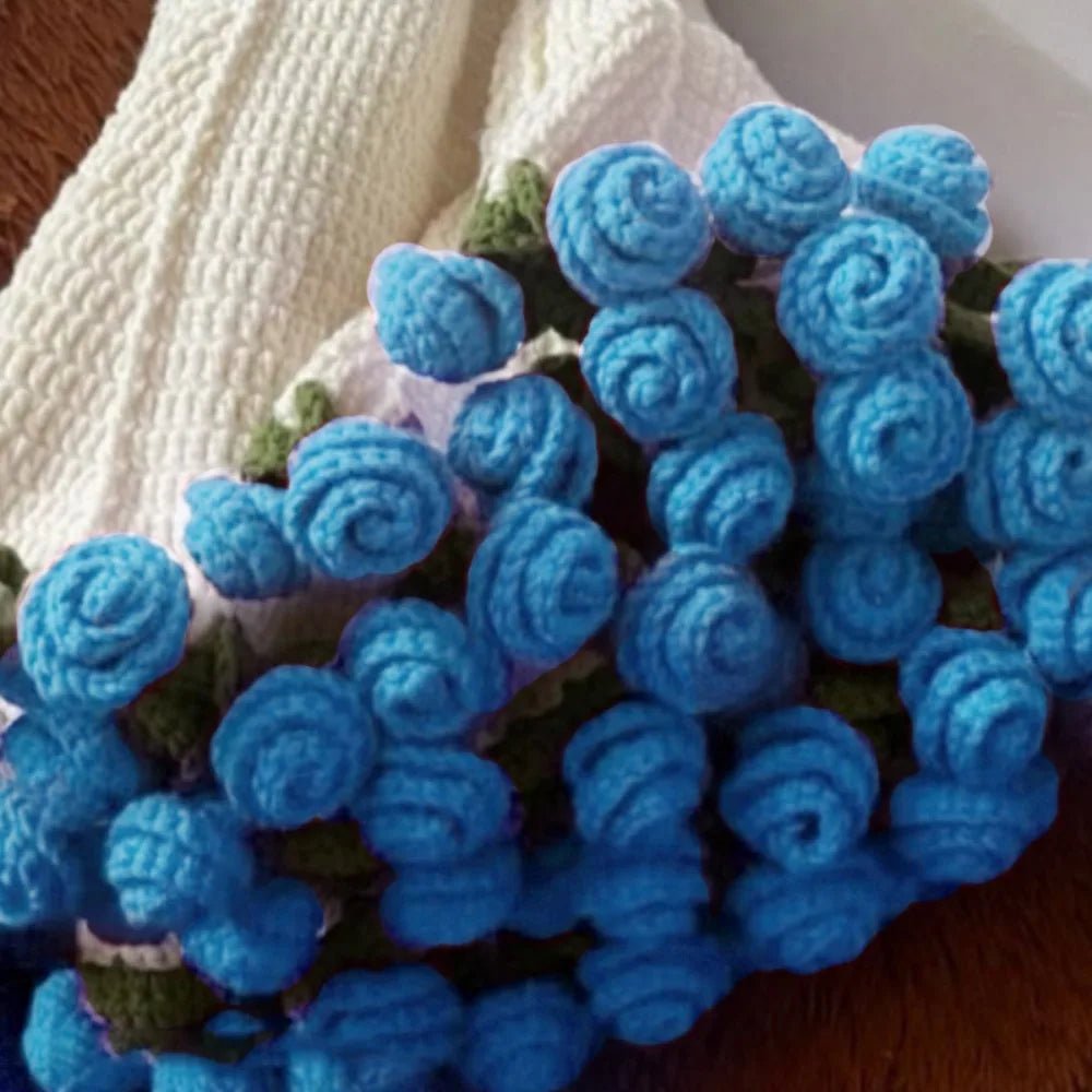 Crochet Rose Bouquet Blanket – Soft Floral Hug Blanket - The Uplift Shop