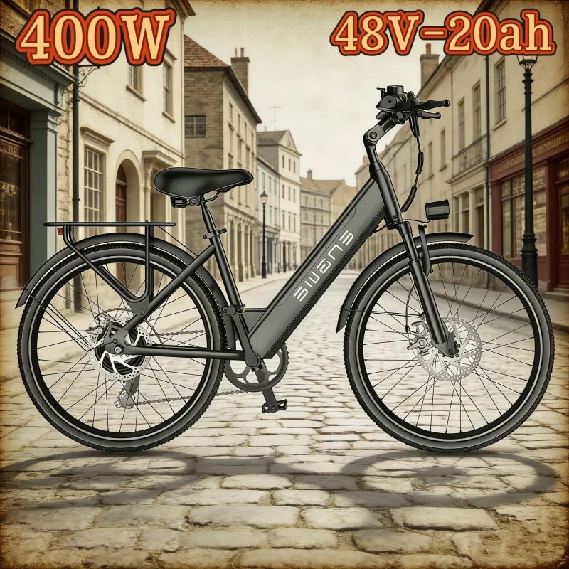 400W Electric Mountain Bike – 26" Adult E - Bike with 48V Lithium Battery - The Uplift Shop