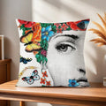 Modern Art Face Decorative Pillow Cover – Sofa & Home Decor Cushion Case - The Uplift Shop