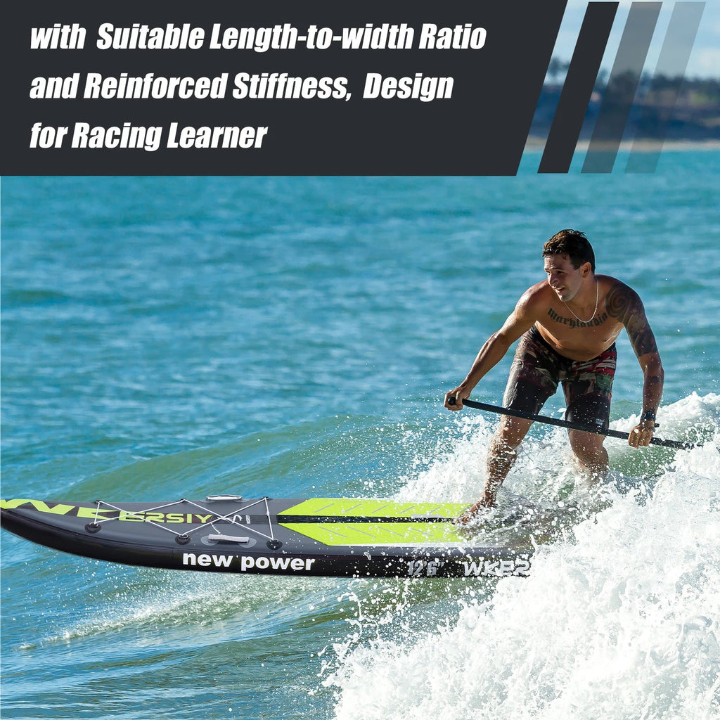 Race SUP Inflatable Paddle Board 12'6" – Speed Performance Stand Up Board - The Uplift Shop