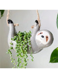 Ceramic Hanging Planter – Indoor Succulent & Air Plant Pot - The Uplift Shop