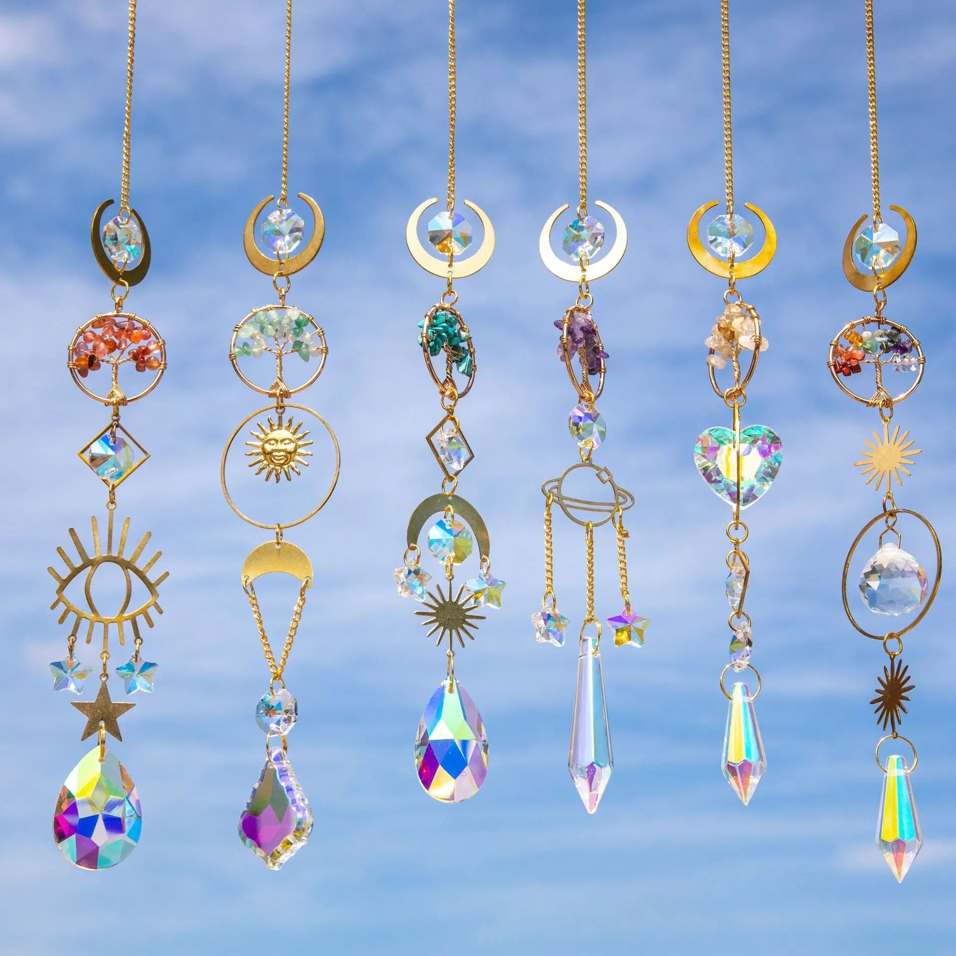 Tree of Life Crystal Suncatcher – Window Prism Light Catcher - The Uplift Shop