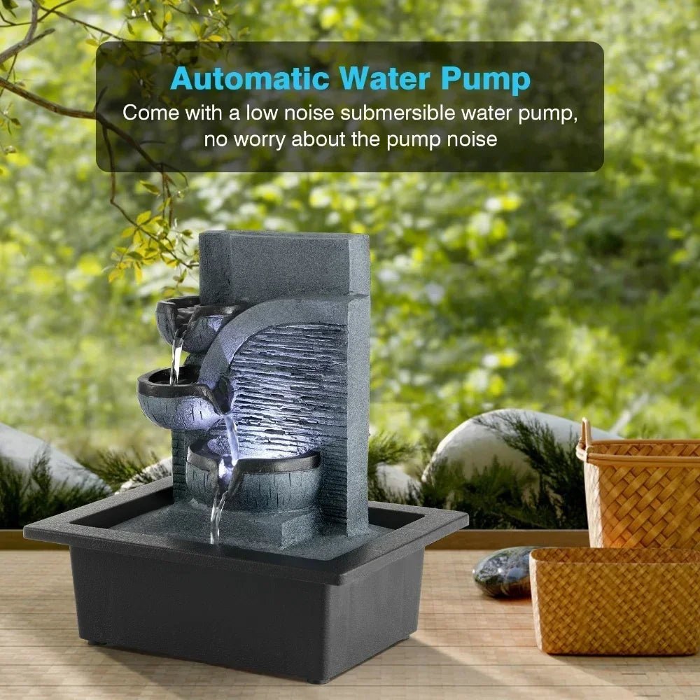 Zen LED Feng Shui Ball Fountain – Tabletop Water Feature - The Uplift Shop