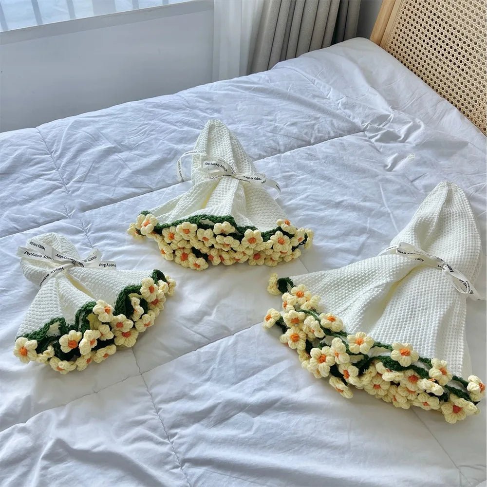 Crochet Rose Bouquet Blanket – Soft Floral Hug Blanket - The Uplift Shop